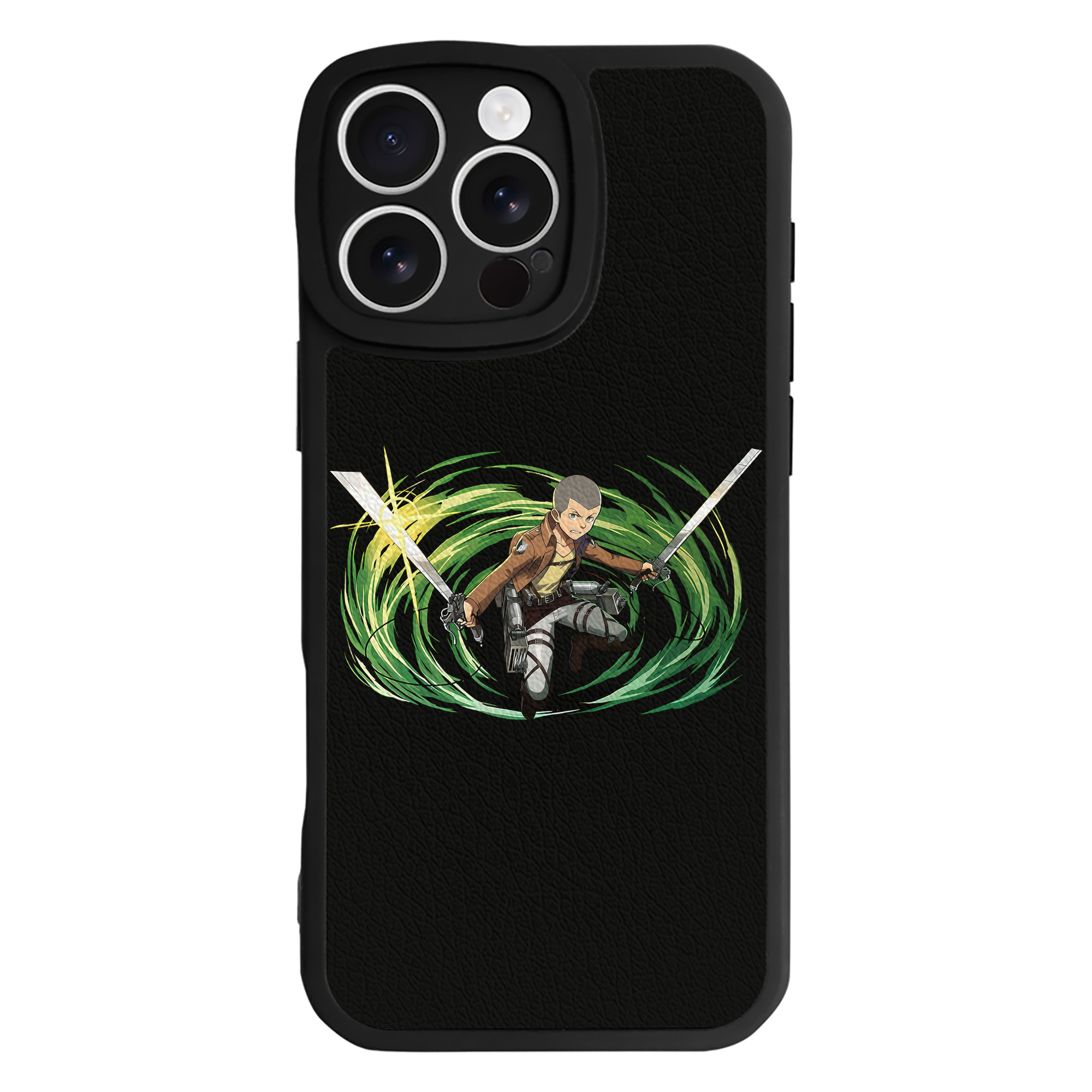 （画像用） 進撃の巨人 コニー·スプリンガー Attack on Titan Connie Springer 【iPhone 16シリーズ対応】シリコンスマホケース（レザー調） 材質：シリコン